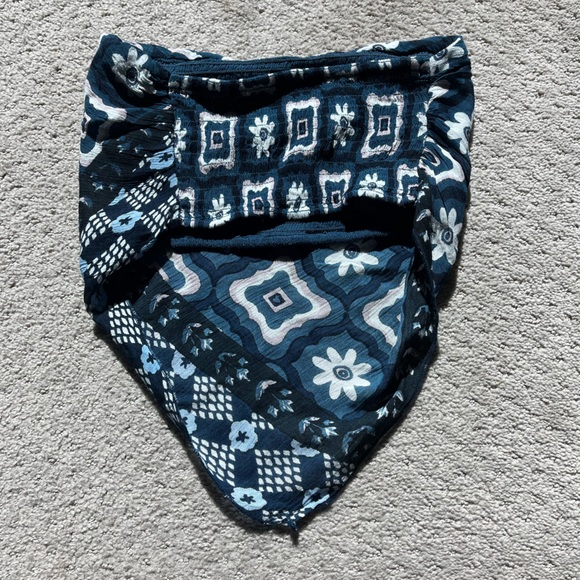 - free people strapless bandanna top - Picture 3 of 5